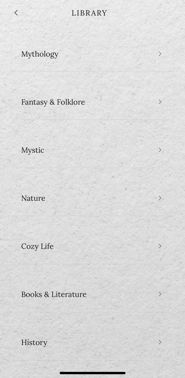 The Library, listing every shelf